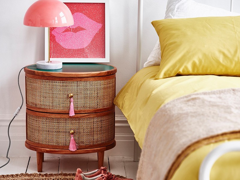 Oliver bonas bedside on sale table